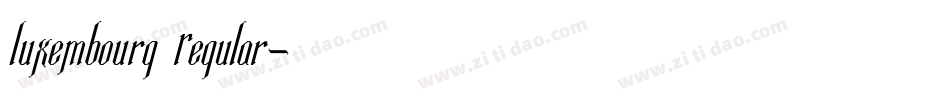 Luxembourg Regular字体转换